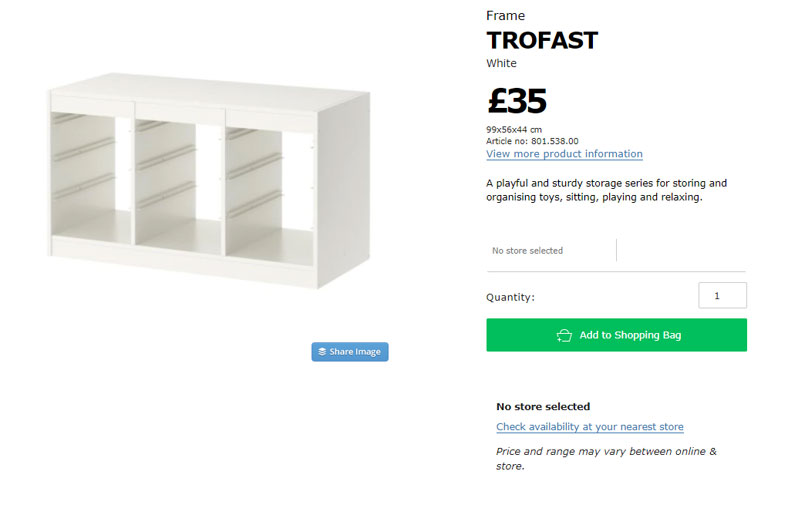 Ikea TROFAST Frame